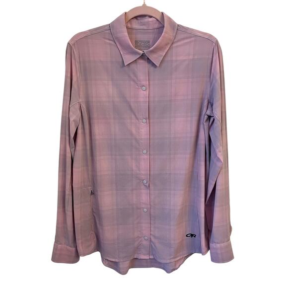 Outdoor Research Womens Astroman Long Sleeve Sun Shirt UPF Medium Hiking Camping - Picture 1 of 14